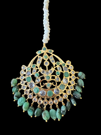 DJTK208  Hira tika in emeralds ( READY TO SHIP )