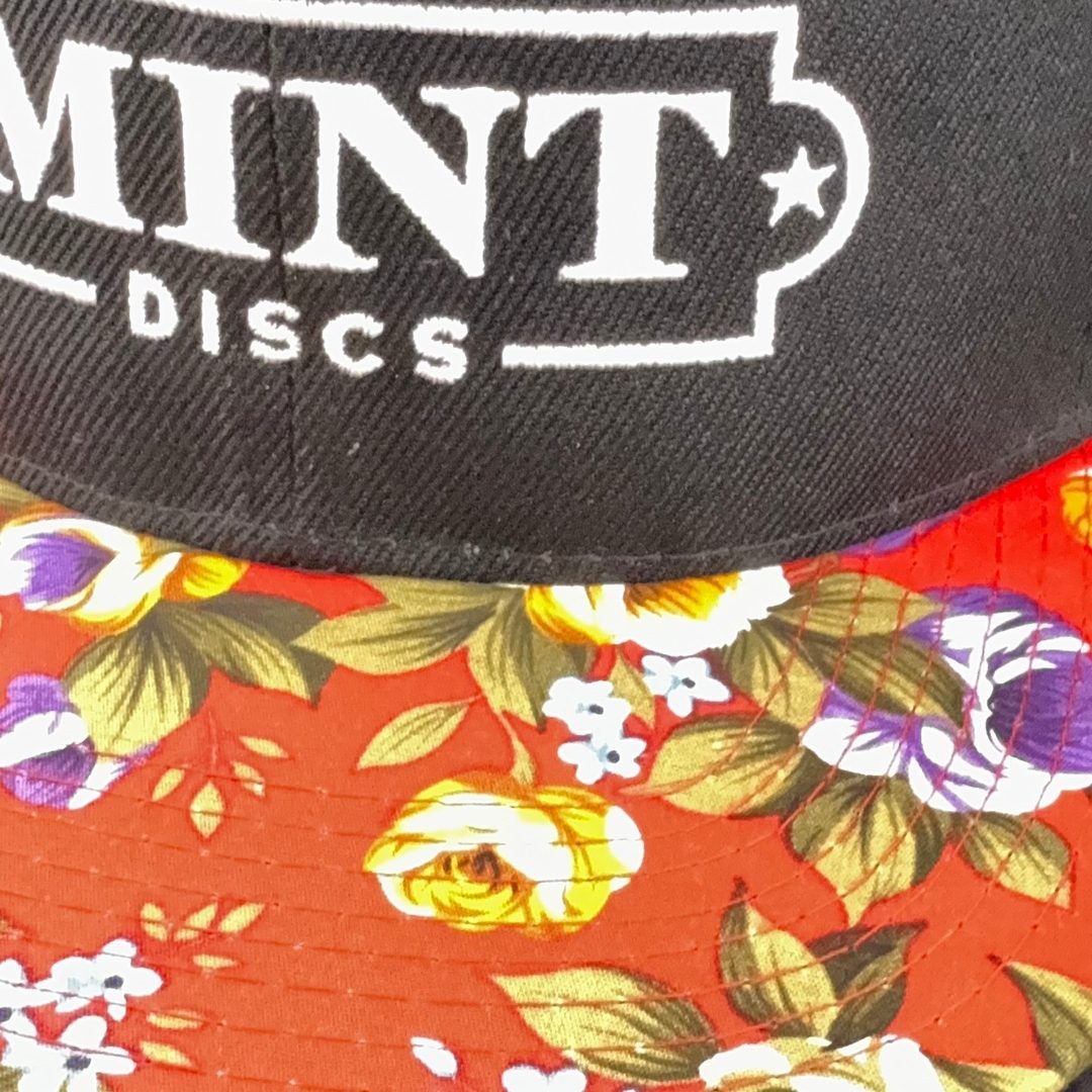 Flat Bill Snapback Hat - Fancy Print - Mint Discs