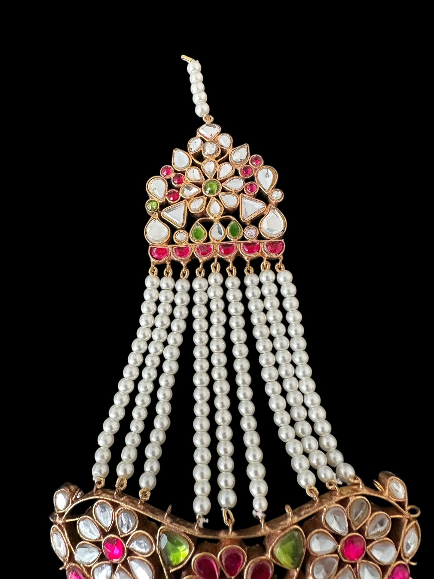 DJHR140 Mantra arsi kundan jhoomar ( READY TO SHIP )