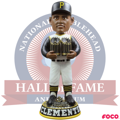 3 Foot Roberto Clemente Pittsburgh Pirates 2X World Series Champion Bobblehead