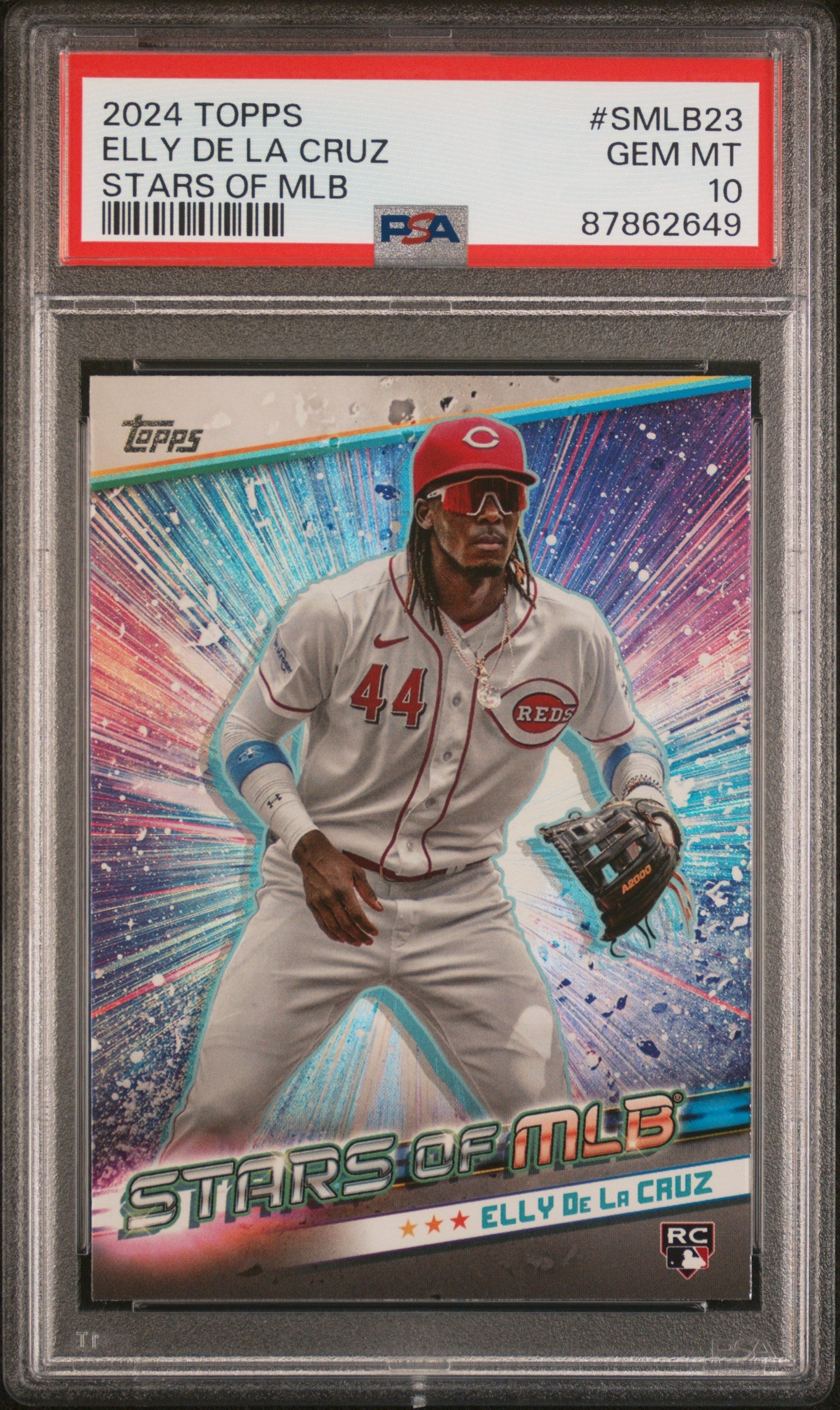 Graded 2024 Topps Elly De La Cruz #SMLB23 Stars of MLB Rookie RC Baseball Card PSA 10 Gem Mint
