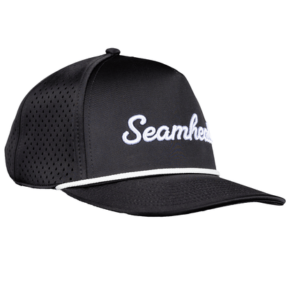 Seamhead Rope Snapback Hat (Black)