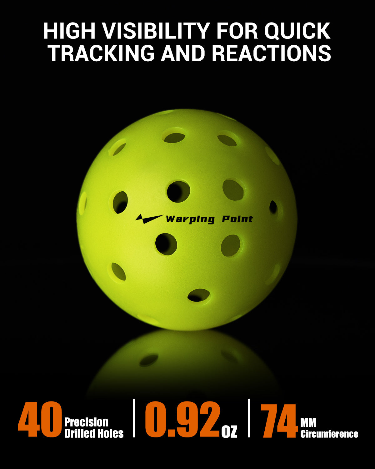 ASCENT OUTDOOR TOURNAMENT PICKLEBALLS - 12 PACK