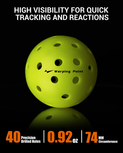 ASCENT OUTDOOR TOURNAMENT PICKLEBALLS - 12 PACK