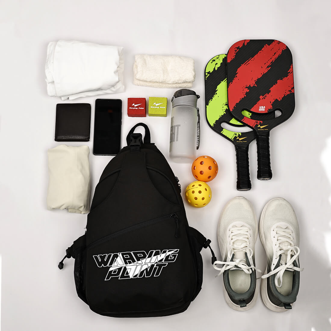 Pickleball Sling Bag - Black