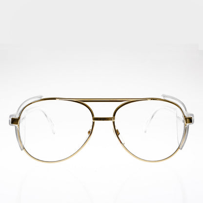 Vintage Safety Aviator Glasses with Protective Side Shields - Hurley