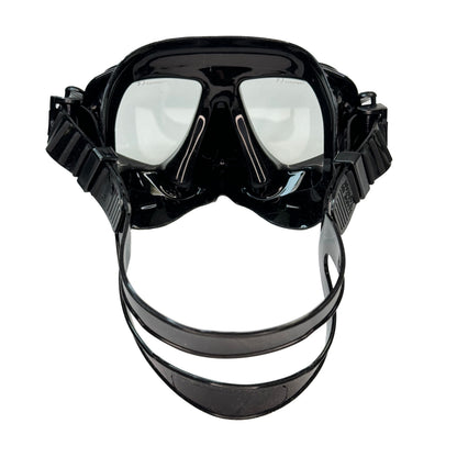 Palantic M36 Solid Black/Black Silicone RX Nearsighted Lenses Dive/Snorkeling Mask