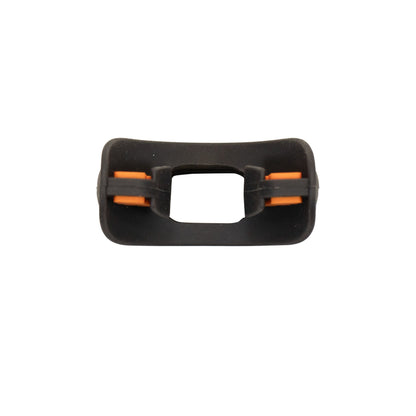 Scuba Diving Black Silicone Octopus Snorkel Mouthpiece Color Tab & Regulator Tie