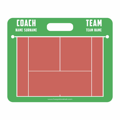 Custom Tennis Magnetic Coaching Board 22'' x 17.5'' / 56 cm x 45 cm