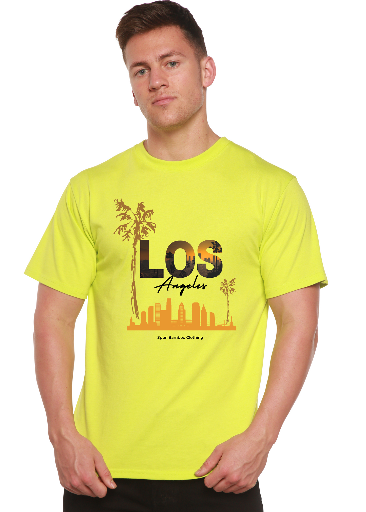 Los Angeles Unisex Bamboo Viscose/Organic Cotton Short Sleeve Graphic T-Shirt