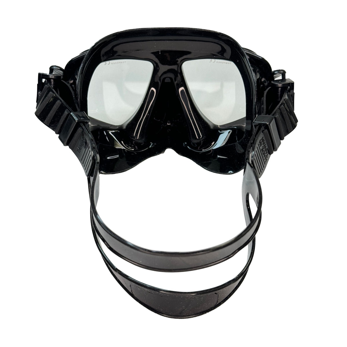 Palantic M36 Solid Black/Black Silicone RX Farsighted Full Lenses Dive/Snorkeling Mask
