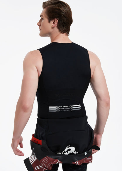 Quokka Men's Thermal Titanium Half-Zip Swimrun Vest