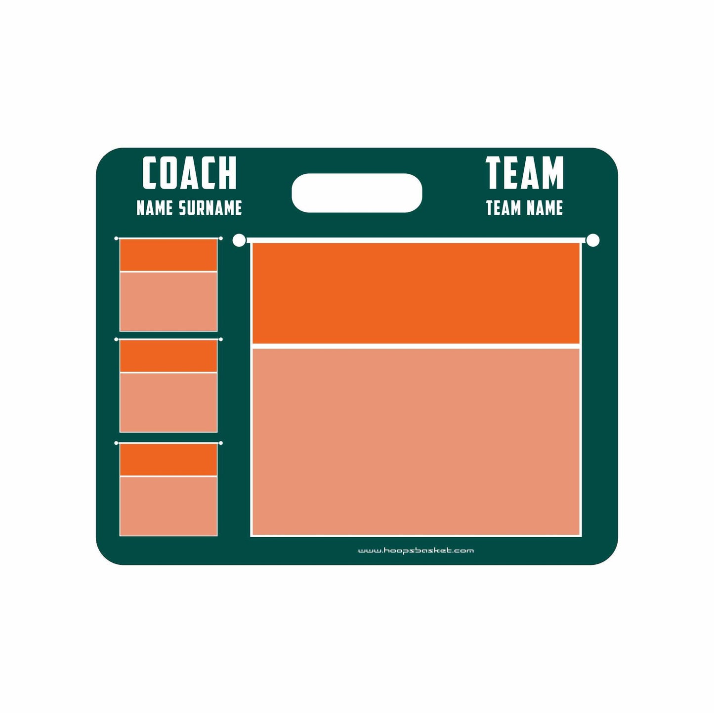 Custom Volleyball Magnetic Coaching Board 11.4'' x 9.4'' / 29 cm x 24 cm