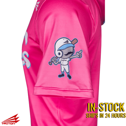 Daddy Hacks Baseball HyperMAX Short Sleeve Cotton Candy Hoodie