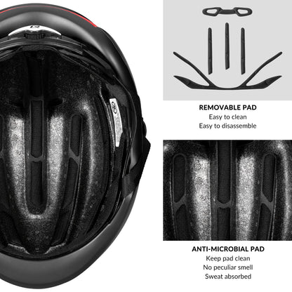 ROCKBROS Road Aero Bike Helmet for Adults TT Triathlon Helmet for Cycling