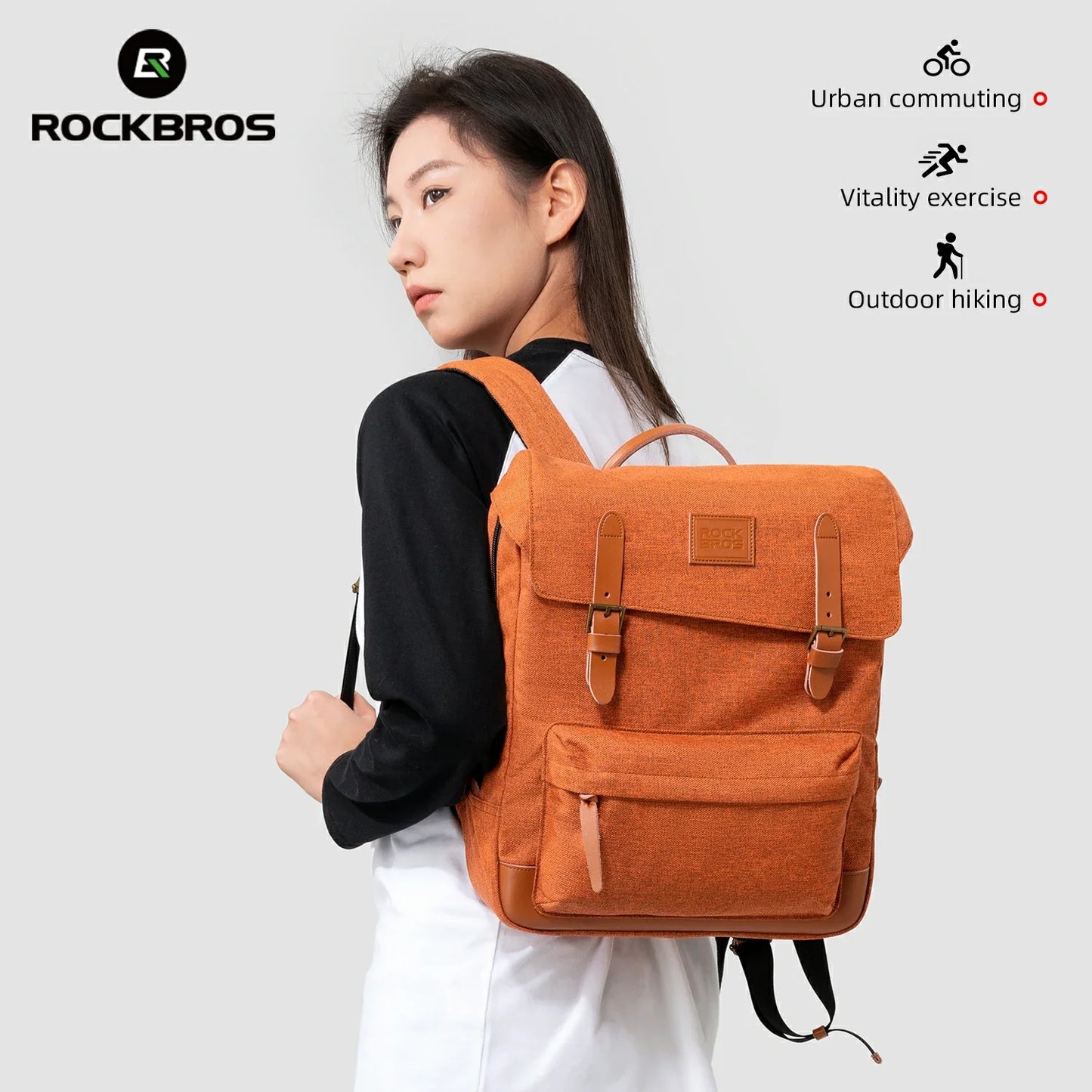 ROCKBROS Fashion Vintage Folding Bike Backpack