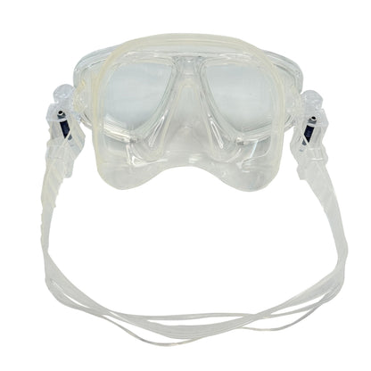 Palantic M36 Clear/Clear Silicone RX Farsighted Gauge Reader Lenses Dive/Snorkeling Mask