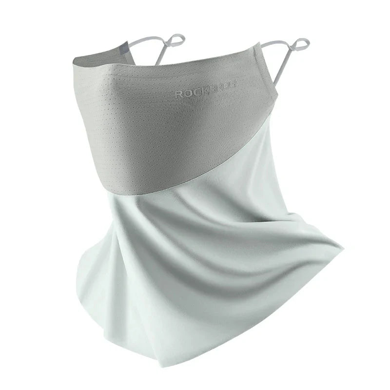 ROCKBROS Cooling Neck Gaiter with Ear Loops – UV Protection for Cycling