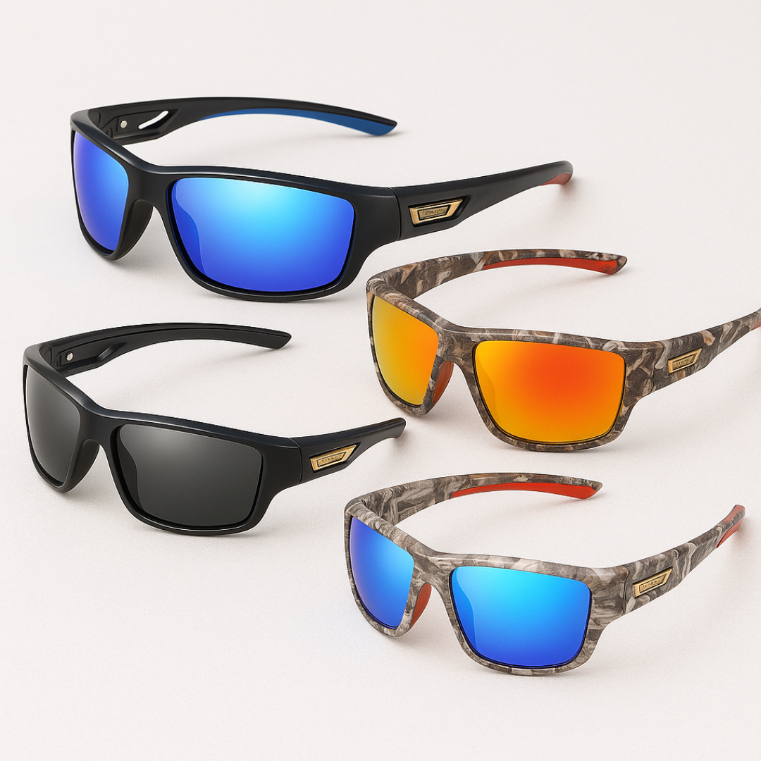Polarized Outdoor Sports Sunglasses – Camouflage Cycling, Driving, Fishing, and Running Goggles with UV400 Protection