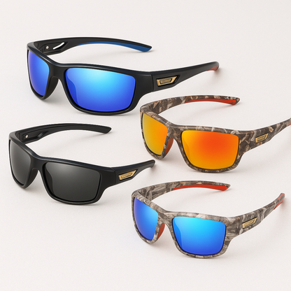 Polarized Outdoor Sports Sunglasses – Camouflage Cycling, Driving, Fishing, and Running Goggles with UV400 Protection