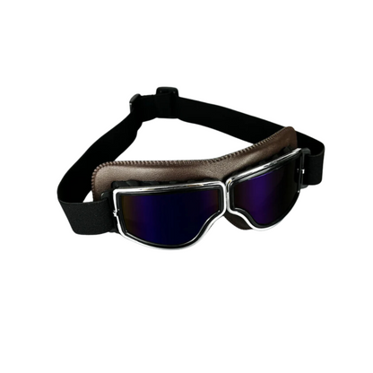 Vintage Leather Motorcycle Goggles
