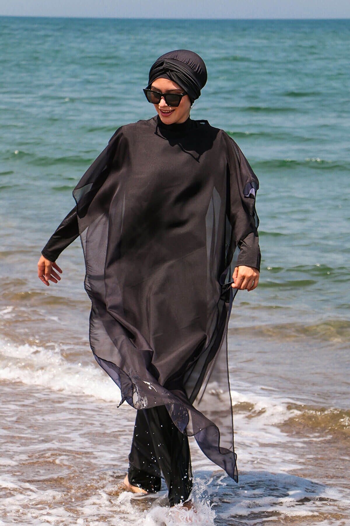 Black Pareo Kimono P2110