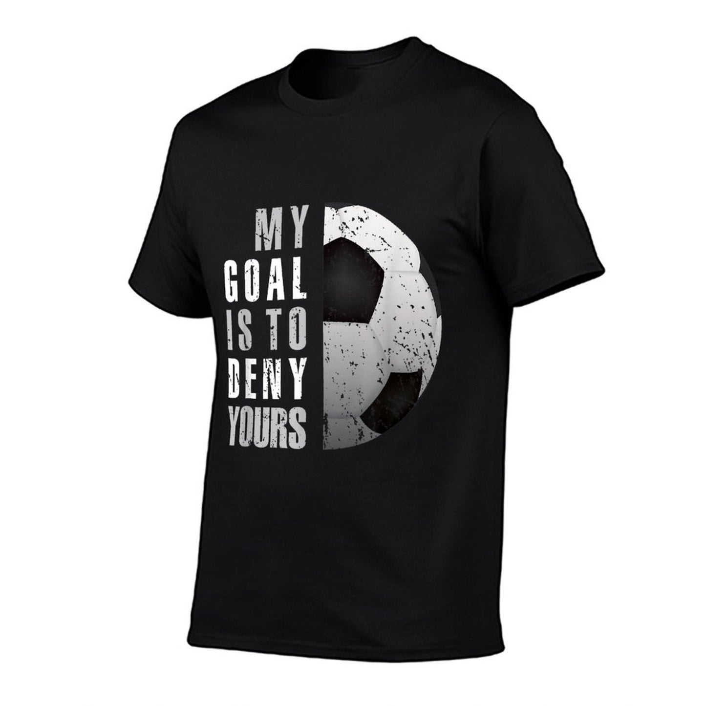 My Goal Is To Deny Yours Soccer Goalie Distressed Goalkeeper T-Shirt