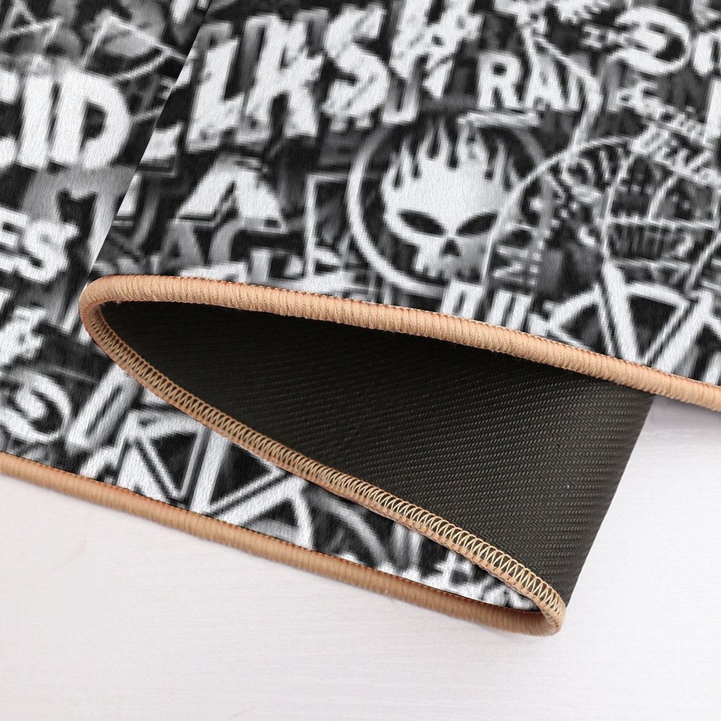 Punk-Rock Bands. Stickerbombing Bath Mat