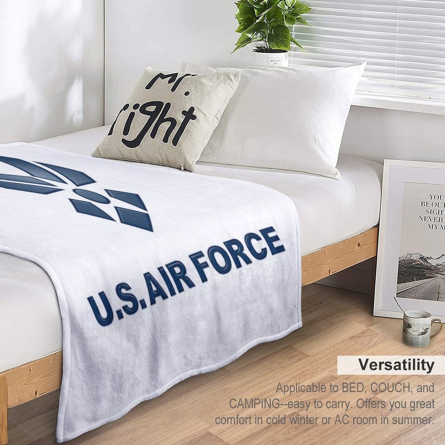 U.  S. Air Force Symbol Throw Blanket