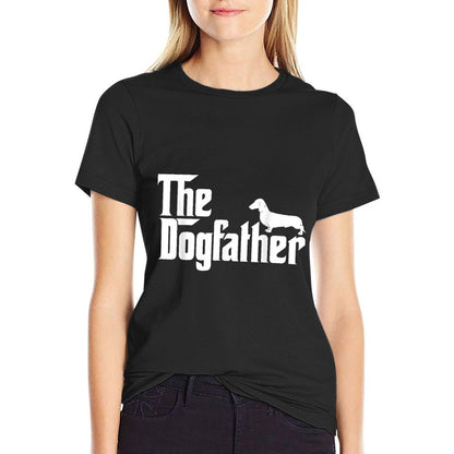 The Dogfather Dachshund Funny Father Dog Lover T-Shirt