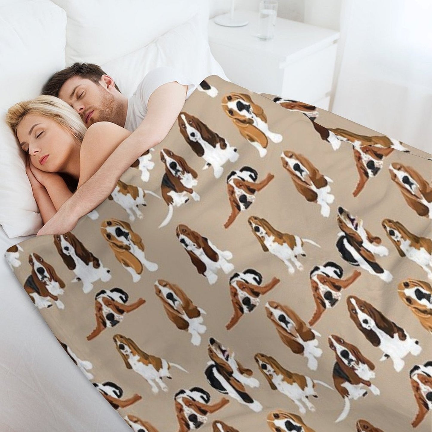 Basset Hound Throw Blanket