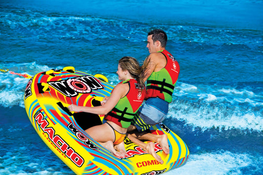 WOW Watersports Macho 2 Person Towable Water Tube For Pool and Lake