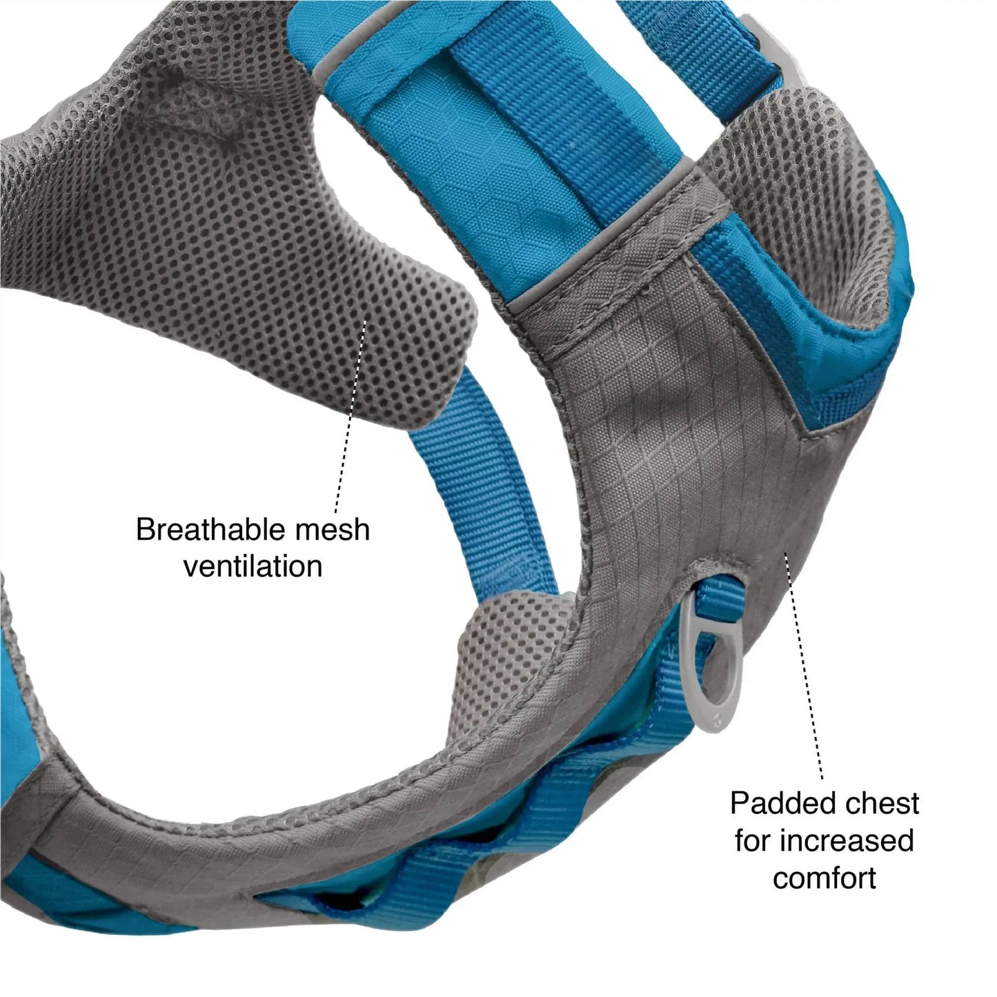 Journey Air Dog Harness, Reflective, Includes Control Handle, No Pull Front Clip - Purple, S