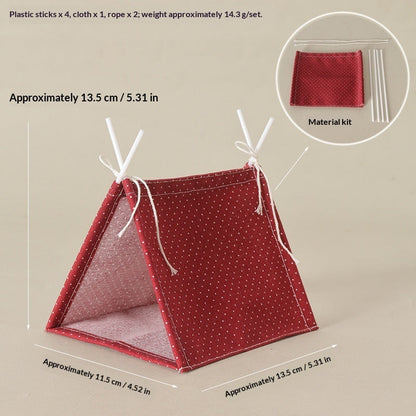 Miniature Camping Tent Hide & Photo Prop