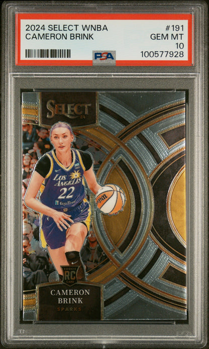 Graded 2024 Panini Select WNBA Cameron Brink #191 Rookie RC Basketball Card PSA 10 Gem Mint