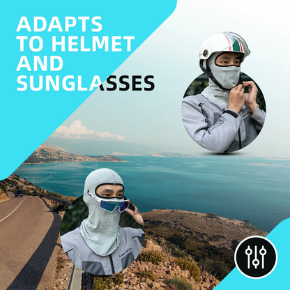 ROCKBROS Summer Balaclava Face Mask Cooling Neck Gaiter Breathable Face Covering