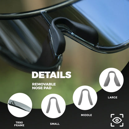 ROCKBROS Cycling Sunglasses Photochromic Polarized Sports Glasses UV400 Unisex