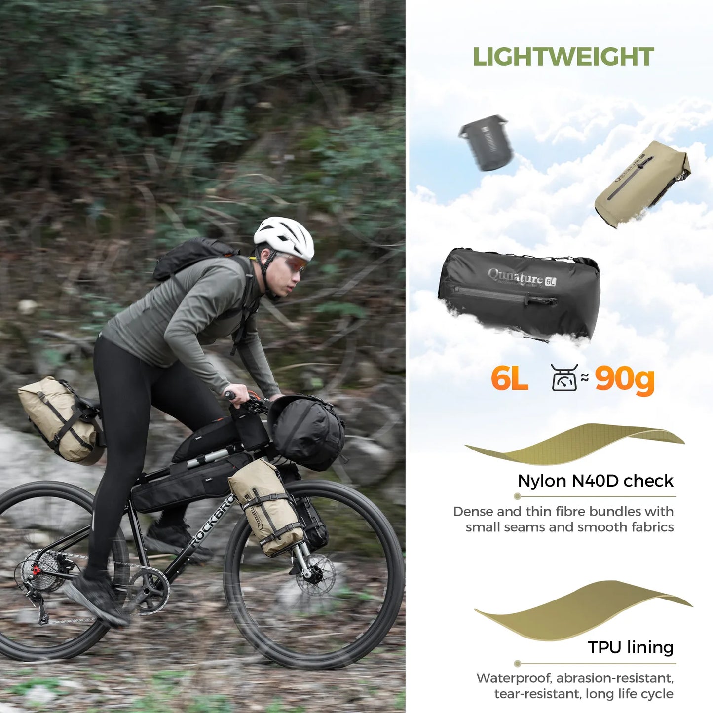 Bikepacking Rear Rack + Waterproof Compression Bag