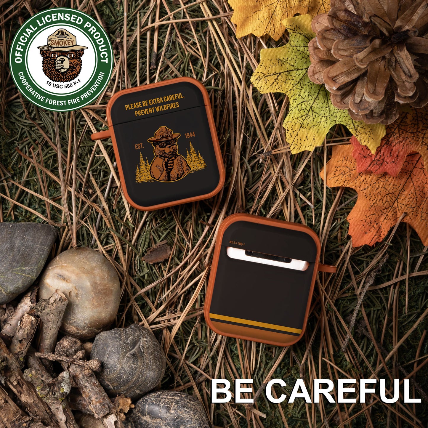 Smokey Bear Classic HDX Apple AirPods Gen 1 & 2 Case Cover