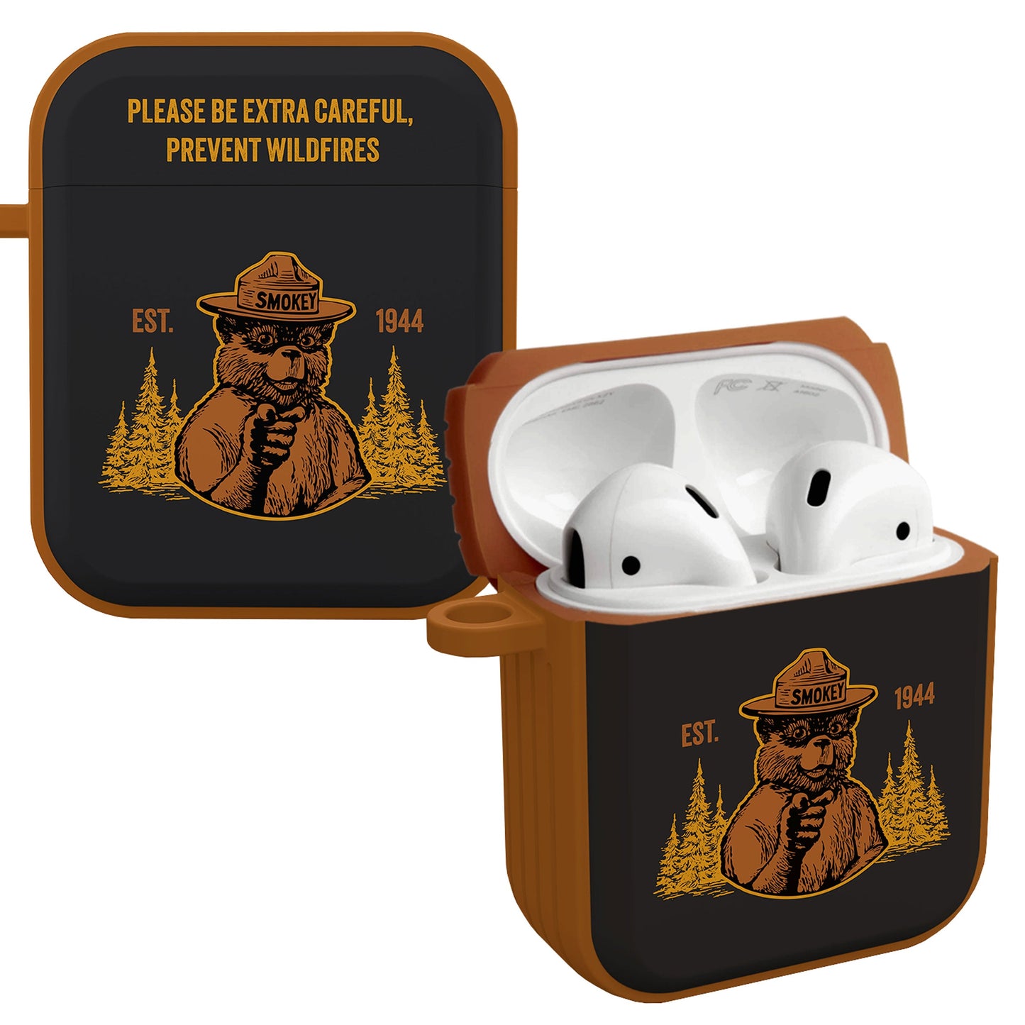 Smokey Bear Classic HDX Apple AirPods Gen 1 & 2 Case Cover