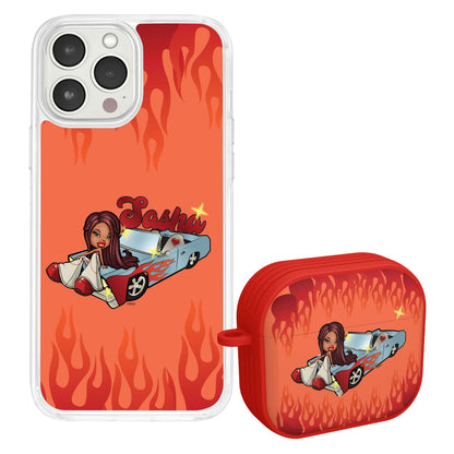 Bratz® Passion For Fashion HD Apple iPhone 15 Mag-Safe Phone Case and AirPods Gen 3 Combo Package
