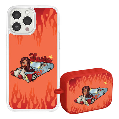 Bratz® Passion For Fashion HD Apple iPhone 12 Mag-Safe Phone Case and AirPods Pro Combo Package