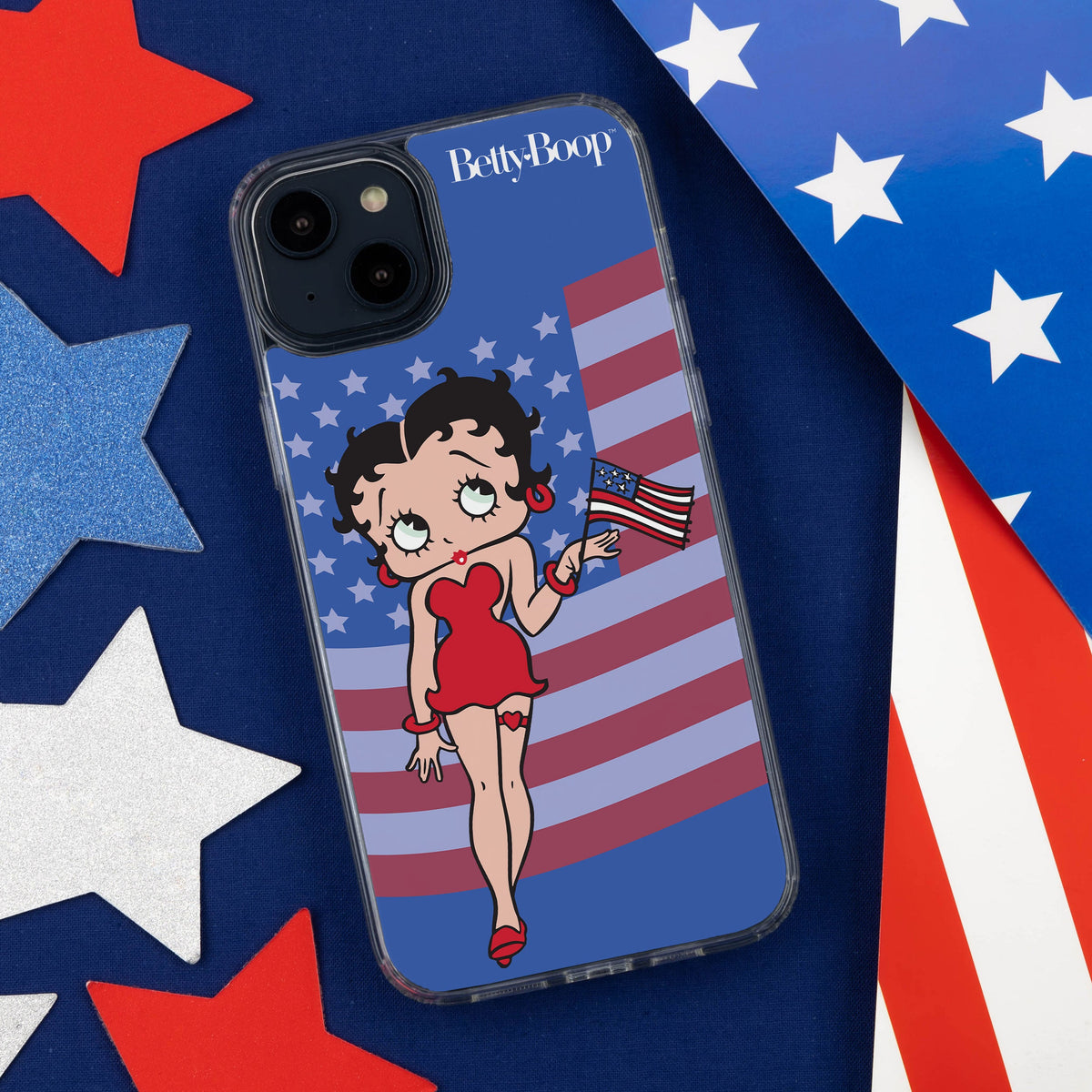 Betty Boop Red White & Boop HD Apple iPhone 12 Mag-Safe Phone Case