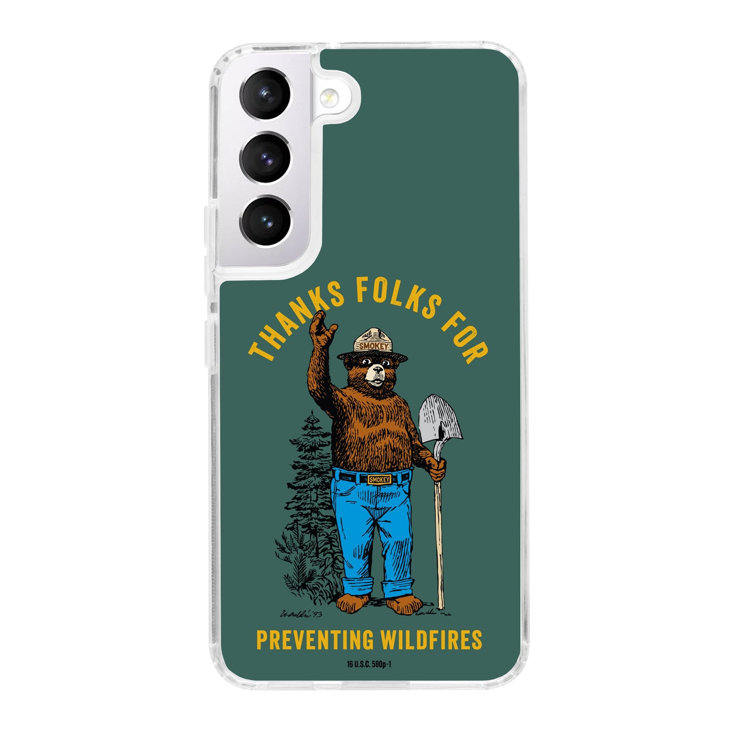Smokey Bear Classic HD Samsung Galaxy S22 Phone Case