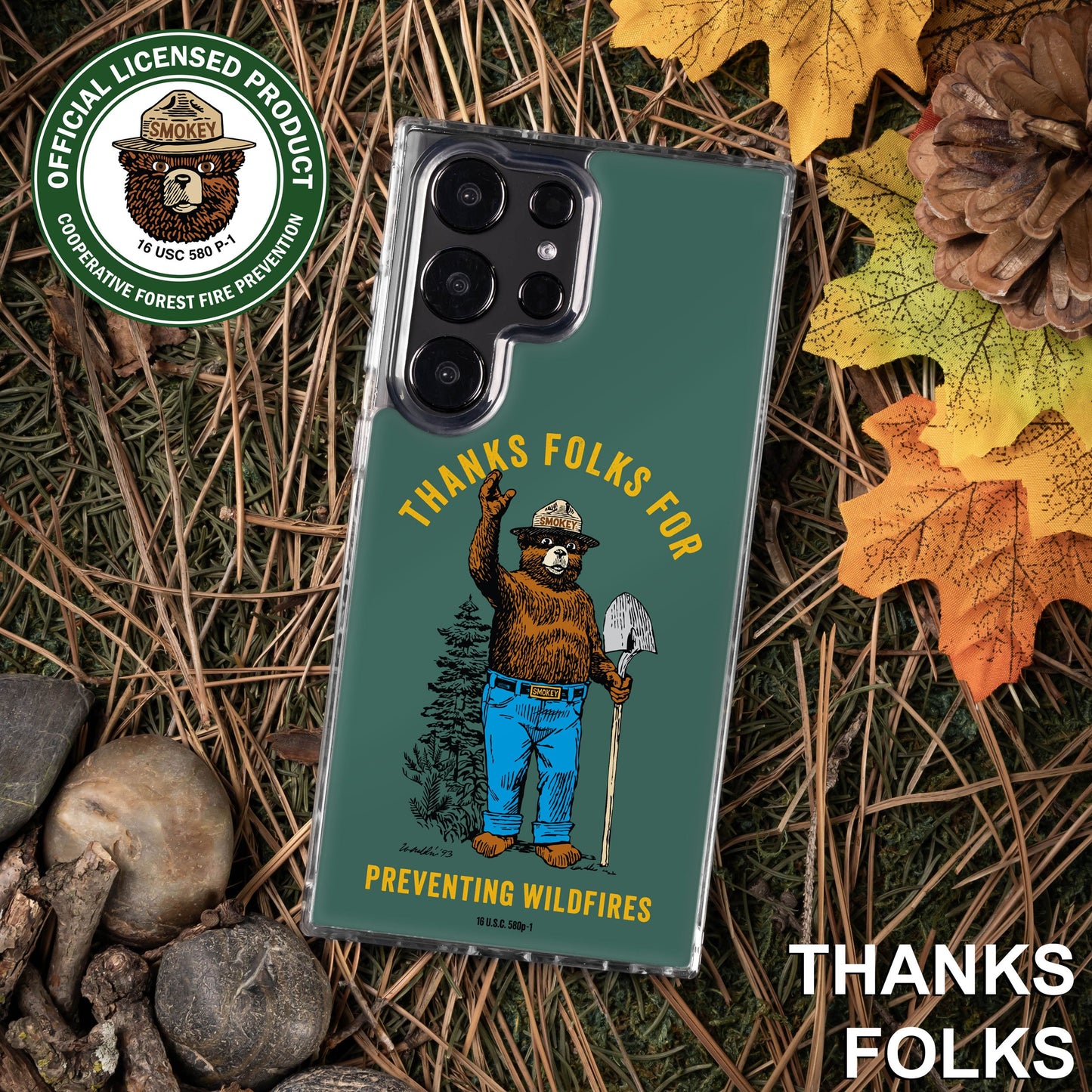 Smokey Bear Classic HD Samsung Galaxy S23 Phone Case