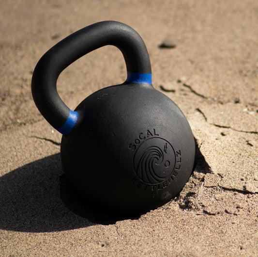 40 kg (88 lb) Powder-Coated Cast-Iron Kettlebell – Black | SoCal Kettlebellz