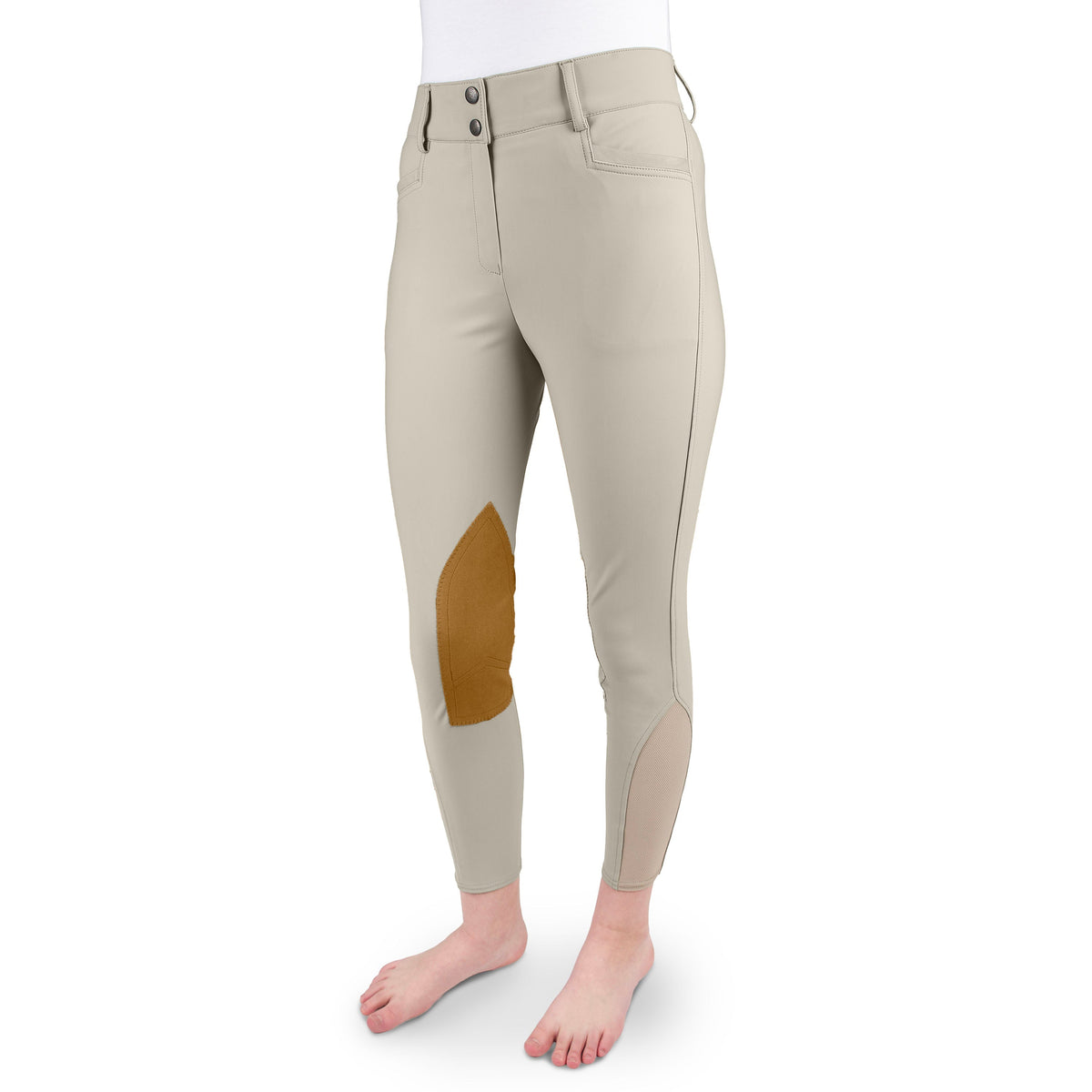Women's Dynamic Hunter Knee Patch Breech - Show Tan
