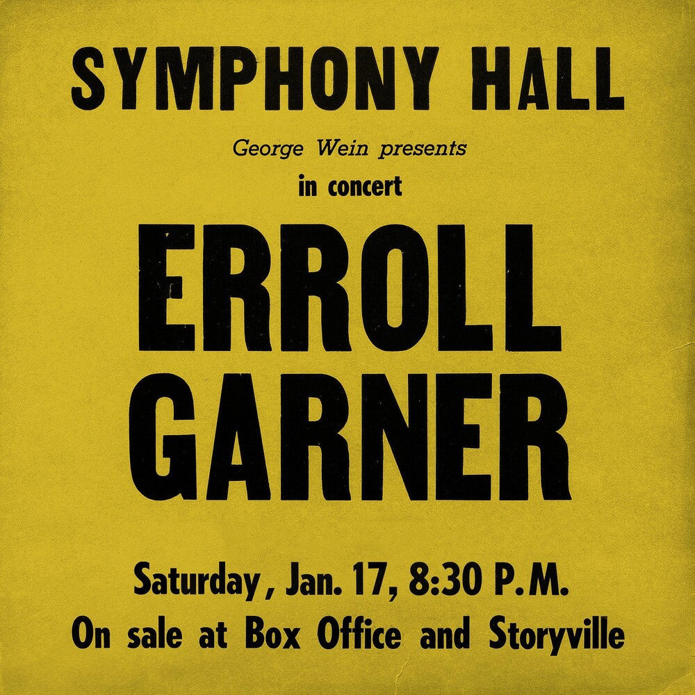 Erroll Garner - Symphony Hall Concert [LP] Vinyl Record
