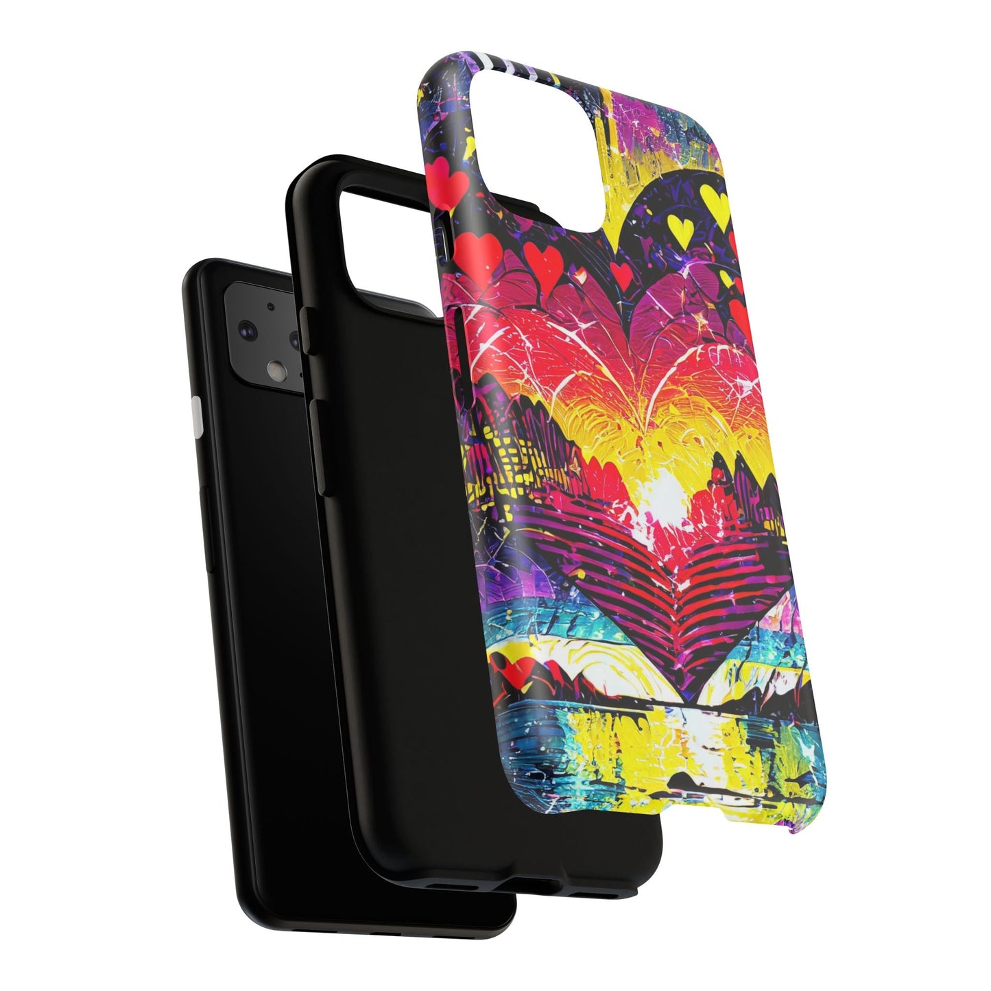 Vibrant Heart Sunset Tough Phone Case
