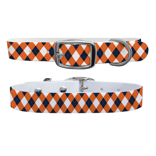 Auburn Argyle Team Spirit Dog Collar